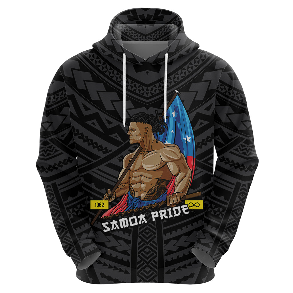 Personalized Samoa Pride Hoodie Simple Black Style LT6 - Wonder Print Shop