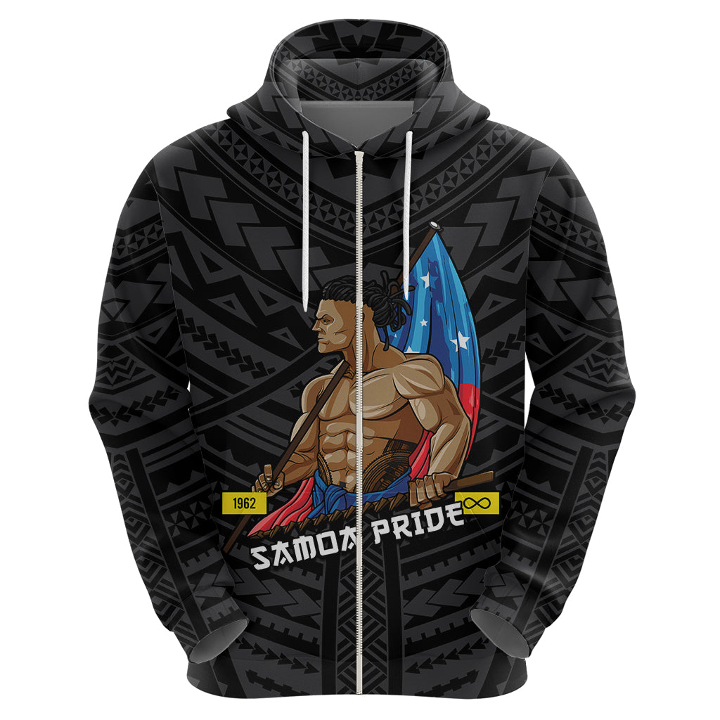 Personalized Samoa Pride Hoodie Simple Black Style LT6 - Wonder Print Shop