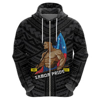 Personalized Samoa Pride Hoodie Simple Black Style LT6 - Wonder Print Shop