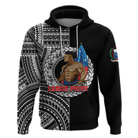 Personalized Samoa Pride Hoodie Polynesian Patterns Black LT6 - Wonder Print Shop