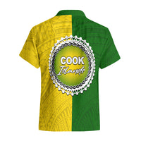 Cook Islands Hawaiian Shirt Yellow-Green Half Style LT6 - Wonder Print Shop