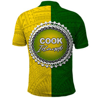 Cook Islands Polo Shirt Yellow-Green Half Style LT6 - Wonder Print Shop