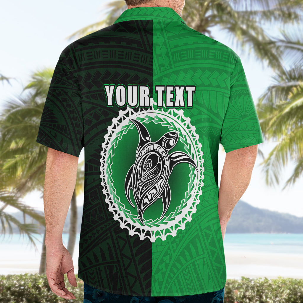 Custom Rarotonga Of Cook Islands Hawaiian Shirt Mix Half Black LT6 - Wonder Print Shop