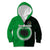 Custom Rarotonga Of Cook Islands Kid Hoodie Mix Half Black LT6 - Wonder Print Shop