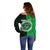 Custom Rarotonga Of Cook Islands Off Shoulder Sweater Mix Half Black LT6 - Wonder Print Shop