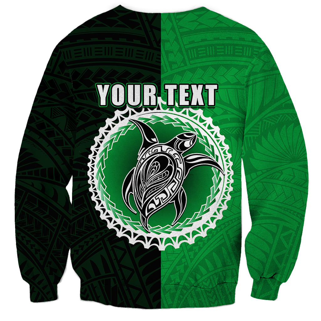 Custom Rarotonga Of Cook Islands Sweatshirt Mix Half Black LT6 - Wonder Print Shop