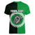 Custom Rarotonga Of Cook Islands Women V Neck T Shirt Mix Half Black LT6 - Wonder Print Shop