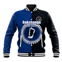 Custom Rakahanga Of Cook Islands Baseball Jacket Mix Half Black LT6 - Wonder Print Shop