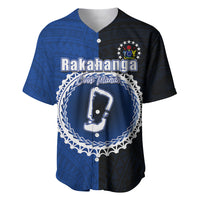 Custom Rakahanga Of Cook Islands Baseball Jersey Mix Half Black LT6 - Wonder Print Shop