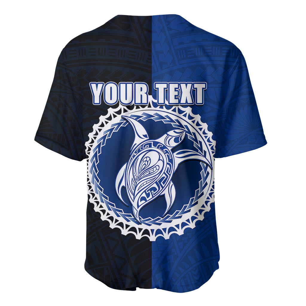 Custom Rakahanga Of Cook Islands Baseball Jersey Mix Half Black LT6 - Wonder Print Shop