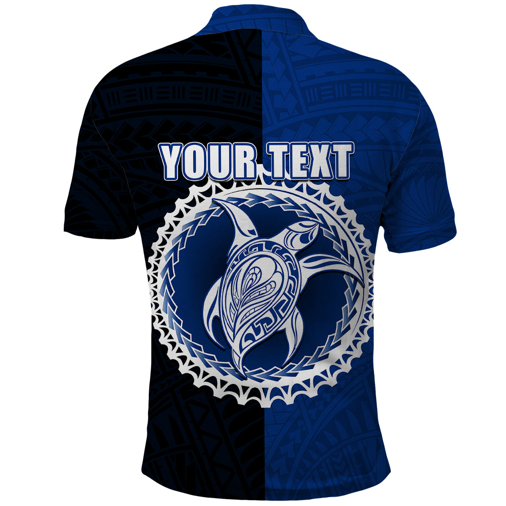 Custom Rakahanga Of Cook Islands Polo Shirt Mix Half Black LT6 - Wonder Print Shop