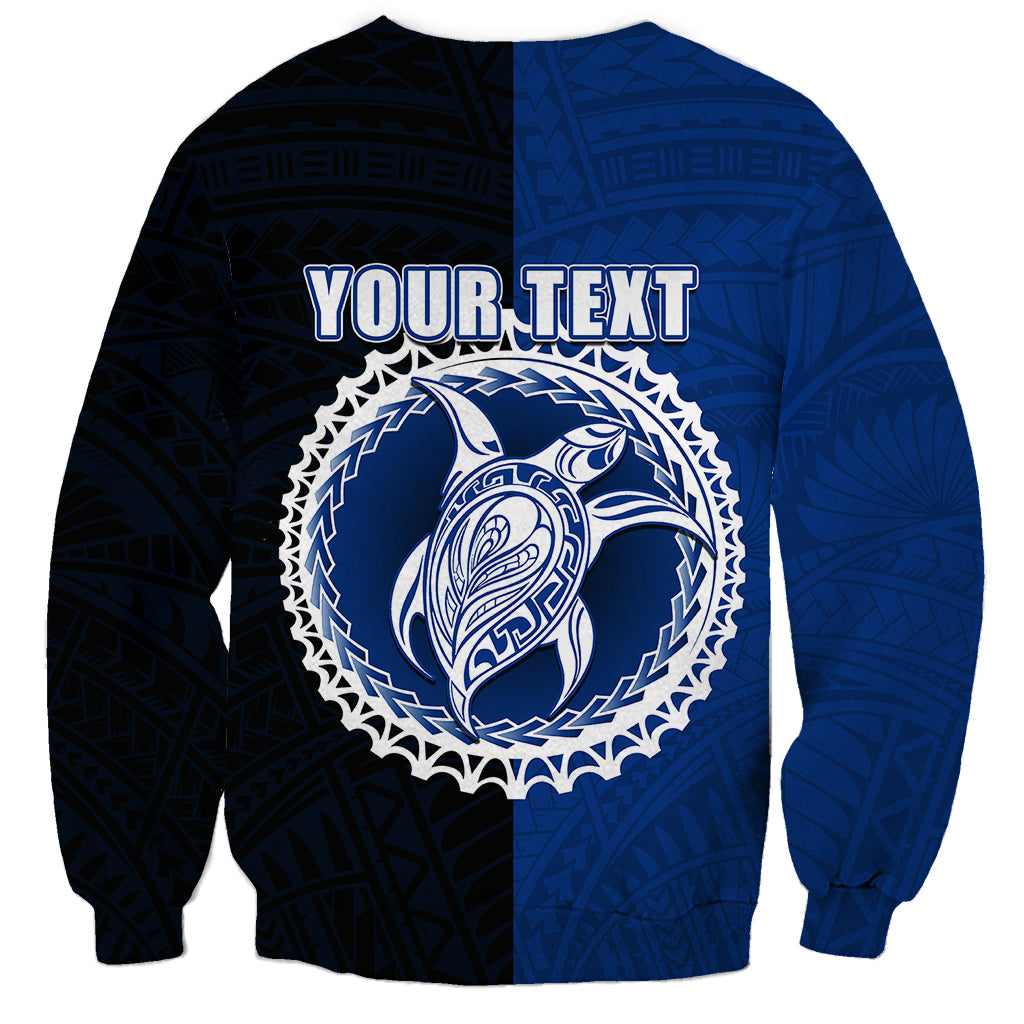 Custom Rakahanga Of Cook Islands Sweatshirt Mix Half Black LT6 - Wonder Print Shop