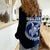 Custom Rakahanga Of Cook Islands Women Casual Shirt Mix Half Black LT6 - Wonder Print Shop