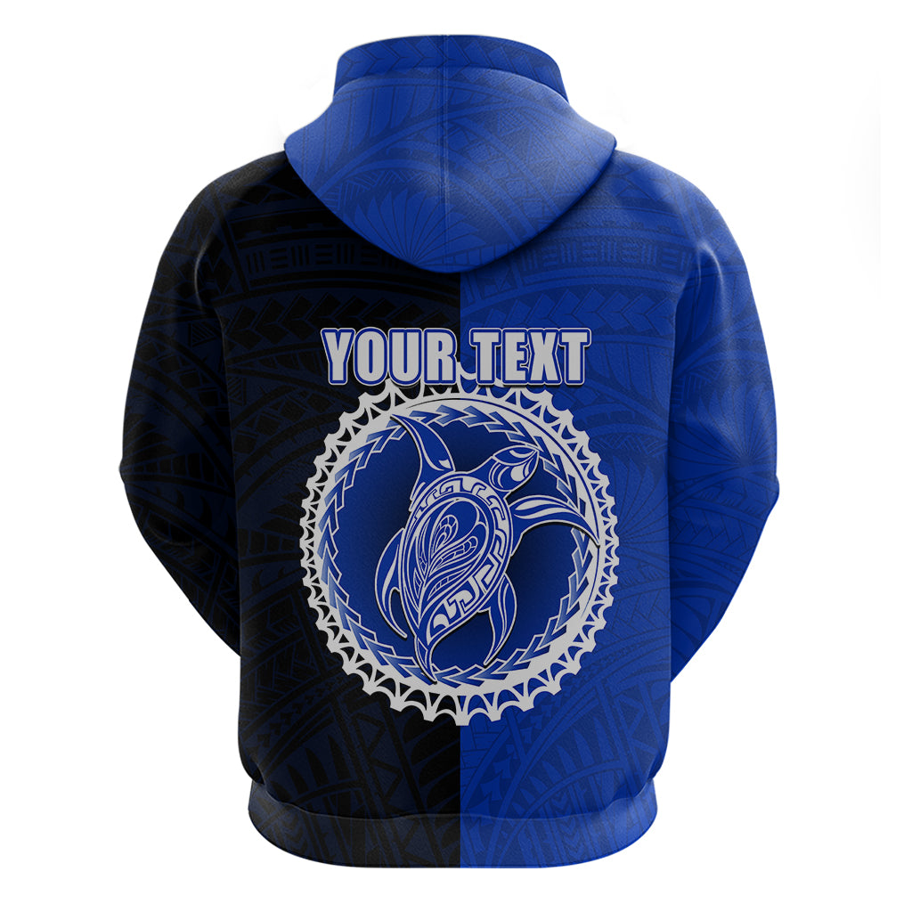 Custom Pukapuka Of Cook Islands Hoodie Mix Half Black LT6 - Wonder Print Shop