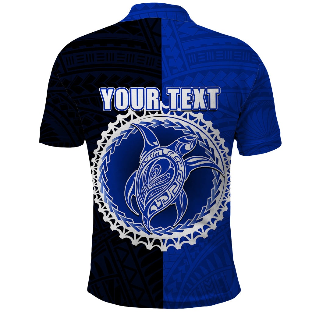 Custom Pukapuka Of Cook Islands Polo Shirt Mix Half Black LT6 - Wonder Print Shop