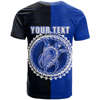 Custom Pukapuka Of Cook Islands T Shirt Mix Half Black LT6 - Wonder Print Shop