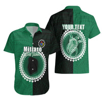 Custom Mitiaro Of Cook Islands Hawaiian Shirt Mix Half Black LT6 - Wonder Print Shop