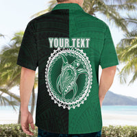 Custom Mitiaro Of Cook Islands Hawaiian Shirt Mix Half Black LT6 - Wonder Print Shop