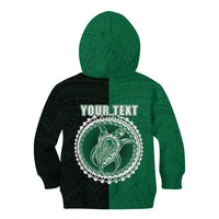 Custom Mitiaro Of Cook Islands Kid Hoodie Mix Half Black LT6 - Wonder Print Shop