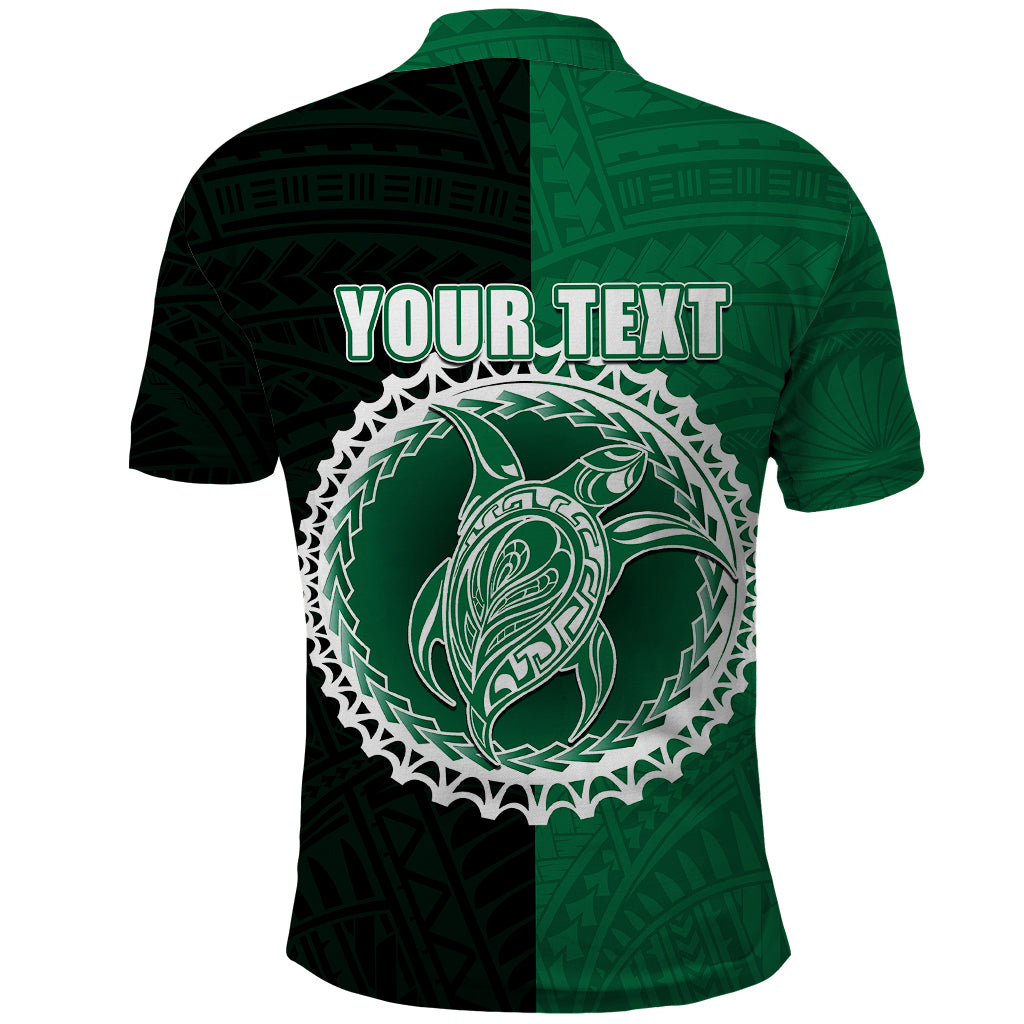 Custom Mitiaro Of Cook Islands Polo Shirt Mix Half Black LT6 - Wonder Print Shop