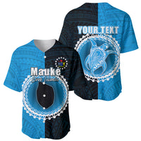 Custom Mauke Of Cook Islands Baseball Jersey Mix Half Black LT6 - Wonder Print Shop