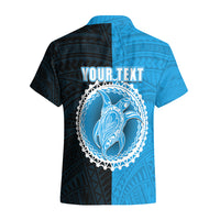 Custom Mauke Of Cook Islands Hawaiian Shirt Mix Half Black LT6 - Wonder Print Shop