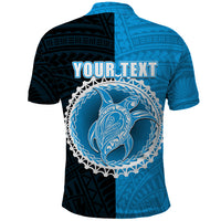 Custom Mauke Of Cook Islands Polo Shirt Mix Half Black LT6 - Wonder Print Shop