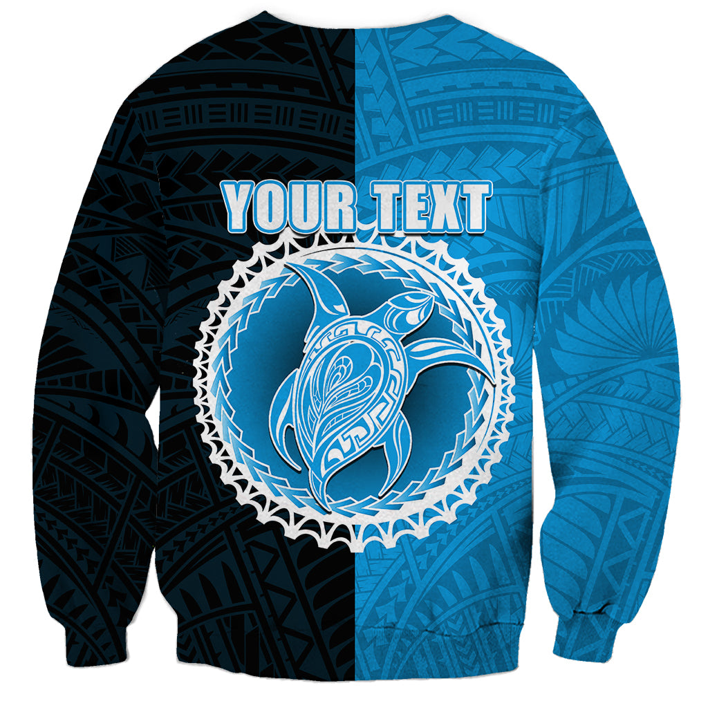 Custom Mauke Of Cook Islands Sweatshirt Mix Half Black LT6 - Wonder Print Shop