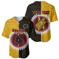 Custom Manihiki Of Cook Islands Baseball Jersey Mix Half Black LT6 - Wonder Print Shop