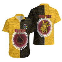 Custom Manihiki Of Cook Islands Hawaiian Shirt Mix Half Black LT6 - Wonder Print Shop