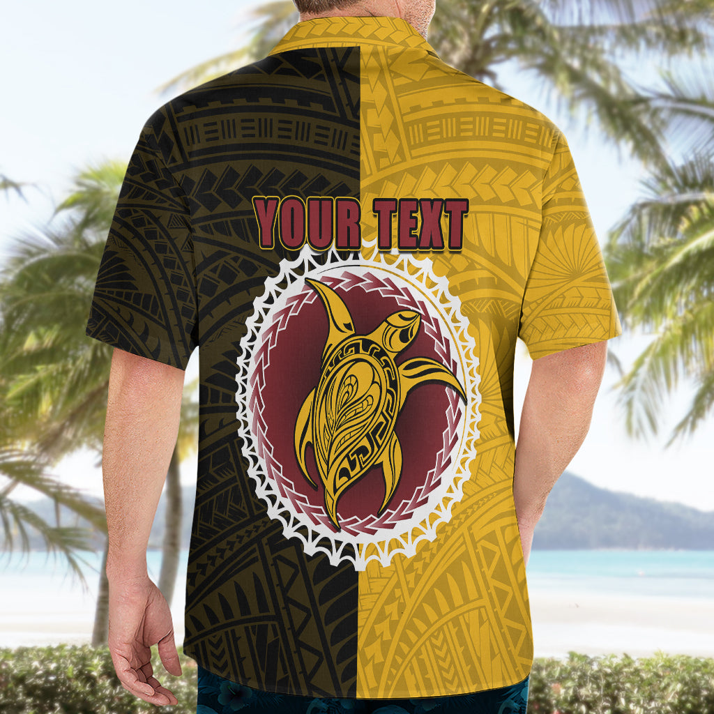 Custom Manihiki Of Cook Islands Hawaiian Shirt Mix Half Black LT6 - Wonder Print Shop