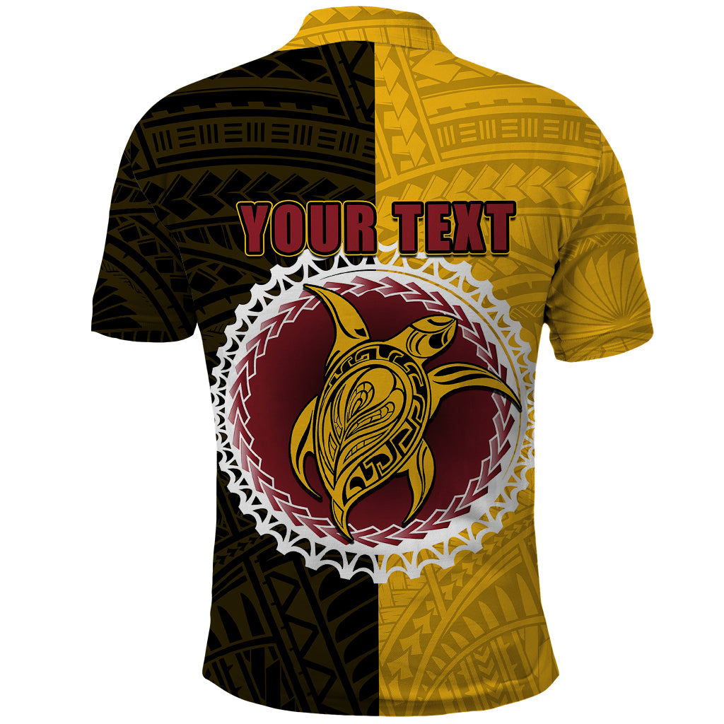 Custom Manihiki Of Cook Islands Polo Shirt Mix Half Black LT6 - Wonder Print Shop