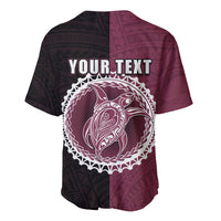 Custom Mangaia Of Cook Islands Baseball Jersey Mix Half Black LT6 - Wonder Print Shop