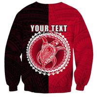 Custom Atiu Of Cook Islands Sweatshirt Mix Half Black LT6 - Wonder Print Shop