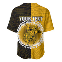 Custom Atutaki Of Cook Islands Baseball Jersey Mix Half Black LT6 - Wonder Print Shop