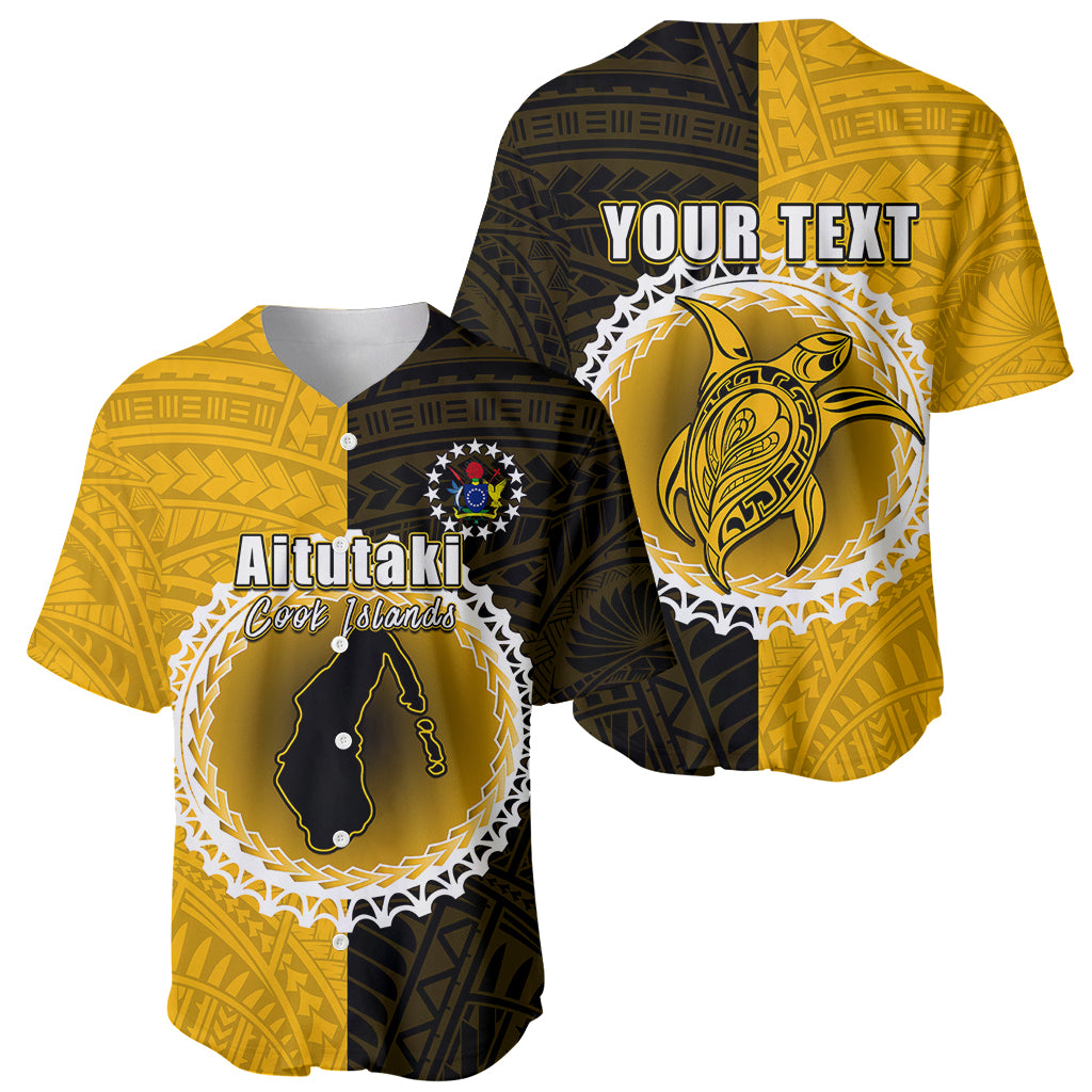 Custom Atutaki Of Cook Islands Baseball Jersey Mix Half Black LT6 - Wonder Print Shop