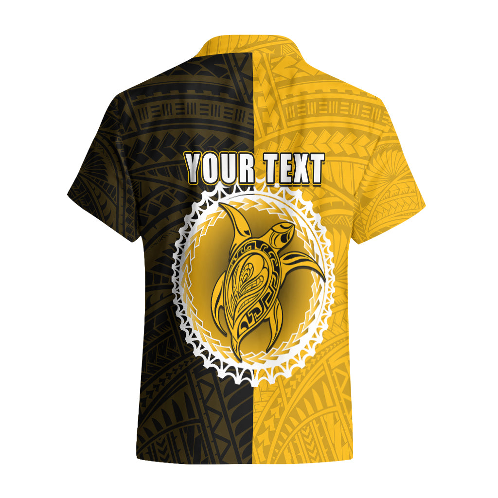 Custom Atutaki Of Cook Islands Hawaiian Shirt Mix Half Black LT6 - Wonder Print Shop