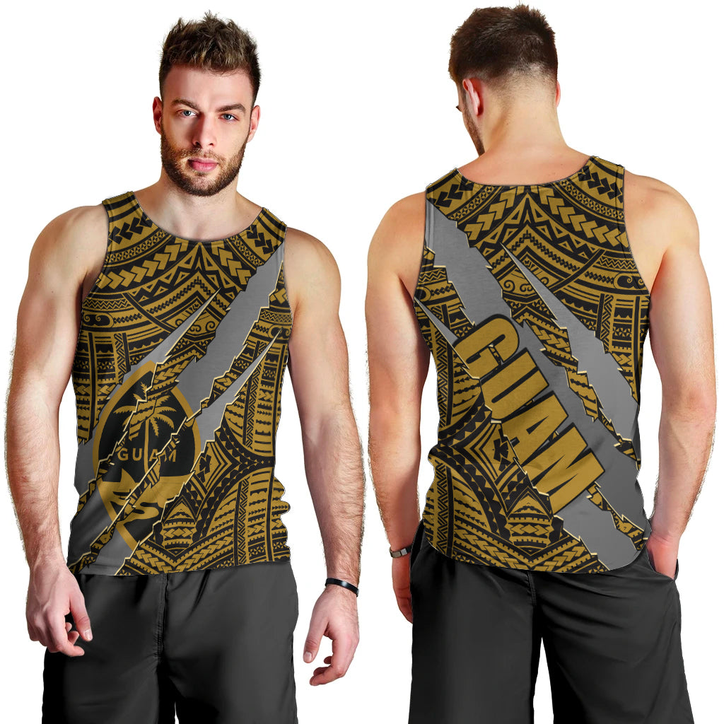 polynesian-guam-men-tank-top-with-coat-of-arms-claws-style-gold