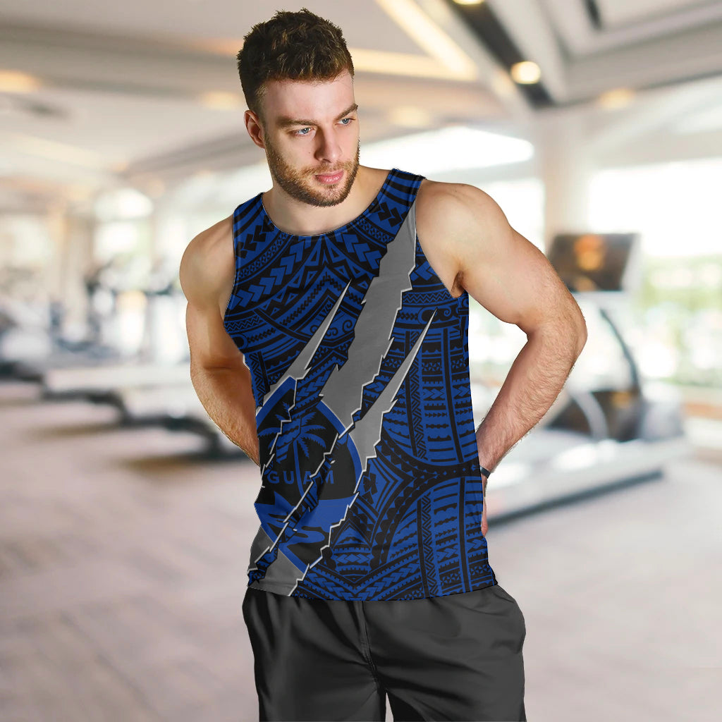 polynesian-guam-men-tank-top-with-coat-of-arms-claws-style-blue