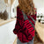 Polynesian Guam Women Casual Shirt with Coat Of Arms Claws Style - Red LT6 - Wonder Print Shop