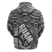 Polynesian Guam Hoodie with Coat Of Arms Claws Style - White LT6 - Wonder Print Shop
