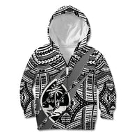Polynesian Guam Kid Hoodie with Coat Of Arms Claws Style - White LT6 - Wonder Print Shop