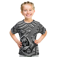 Polynesian Guam Kid T Shirt with Coat Of Arms Claws Style - White LT6 - Wonder Print Shop