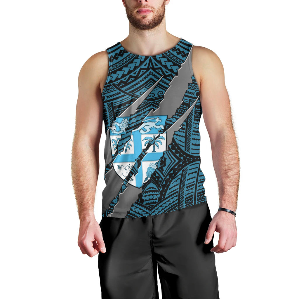 polynesian-fiji-men-tank-top-with-coat-of-arms-claws-style-blue