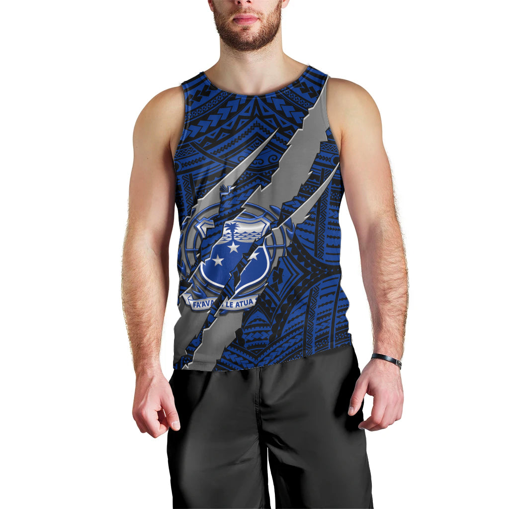 polynesian-samoa-men-tank-top-with-coat-of-arms-claws-style-blue