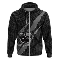 Polynesian Samoa Hoodie with Coat Of Arms Claws Style - Black LT6 - Wonder Print Shop