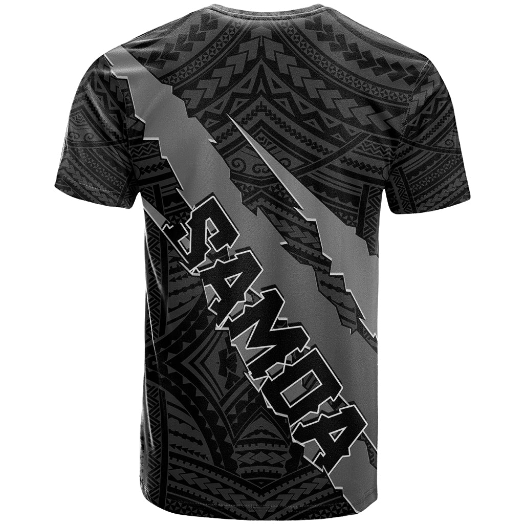 Polynesian Samoa T Shirt with Coat Of Arms Claws Style - Black LT6 - Wonder Print Shop