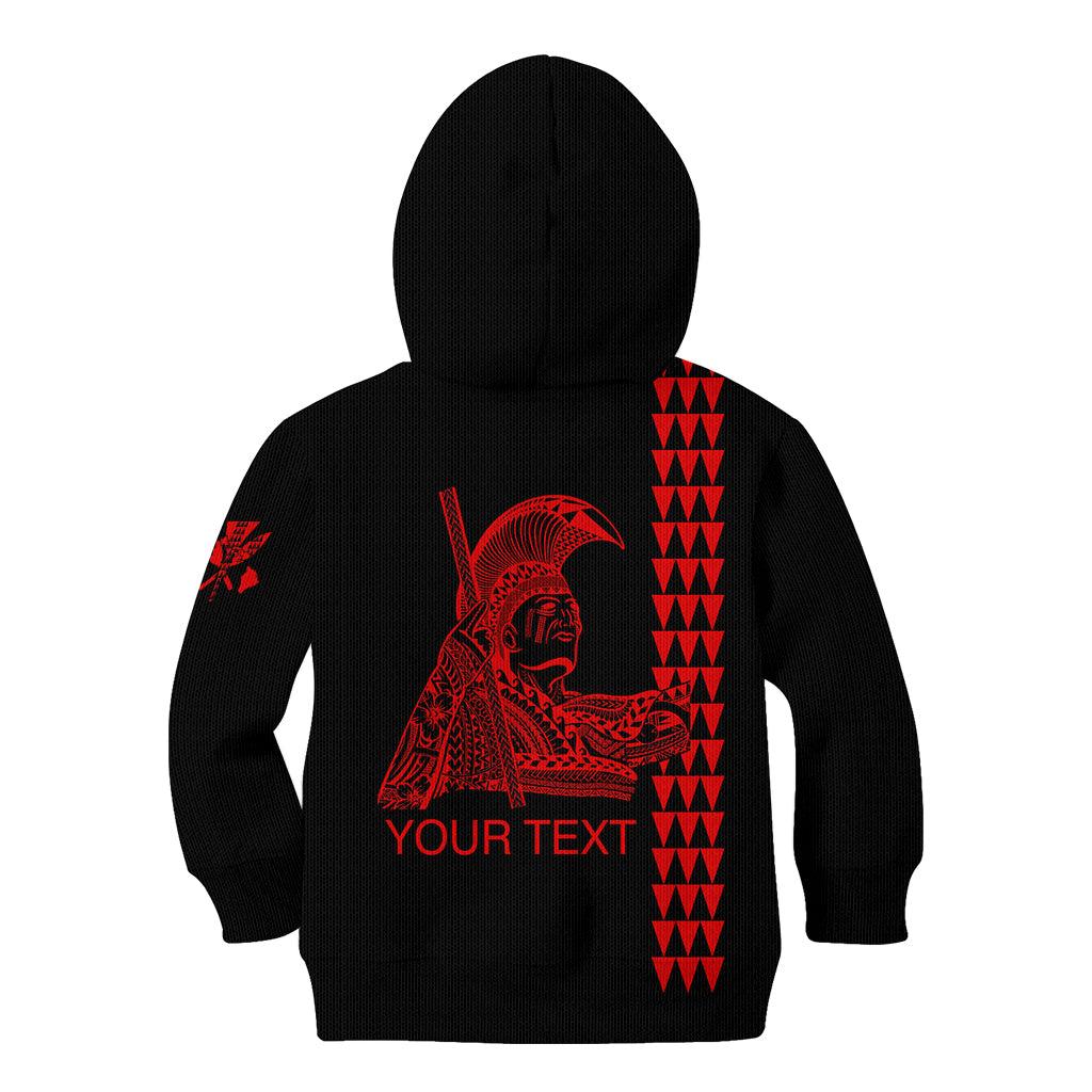 Custom Hawaii Kid Hoodie King Kamehameha Day - Red LT6 - Wonder Print Shop