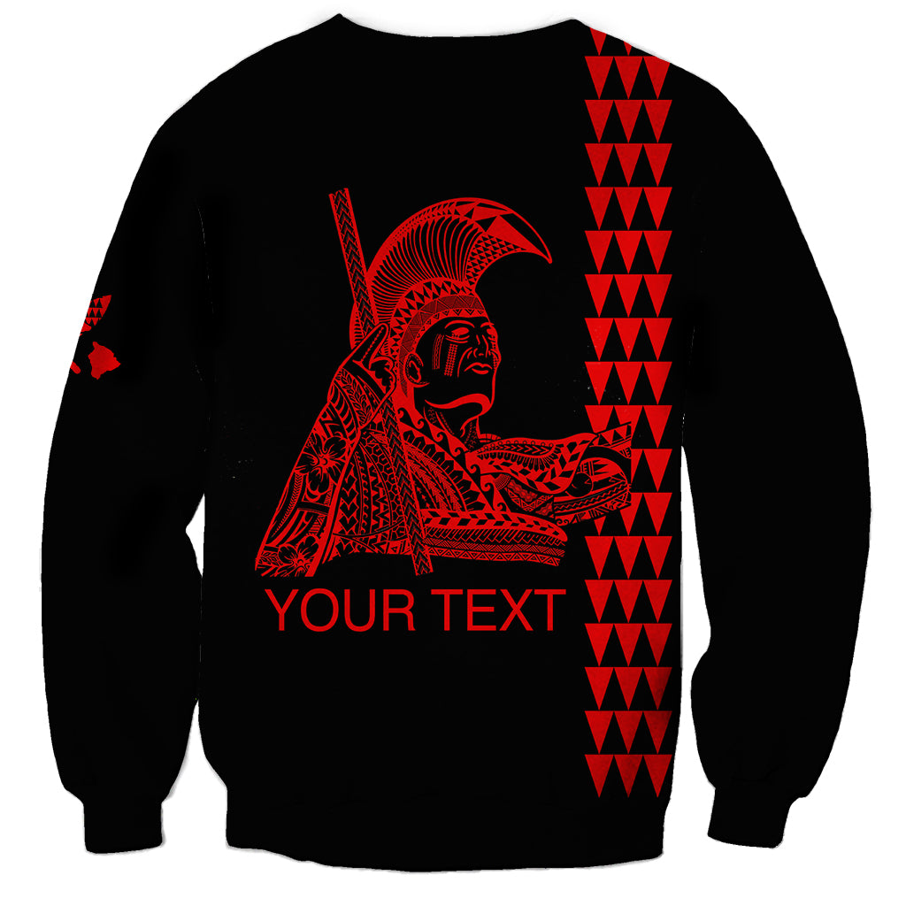 Custom Hawaii Sweatshirt King Kamehameha Day - Red LT6 - Wonder Print Shop