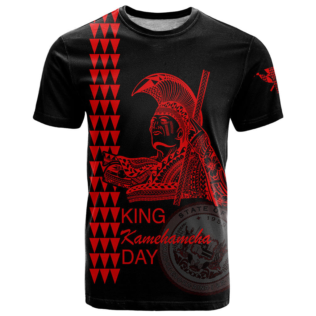 Custom Hawaii T Shirt King Kamehameha Day - Red LT6 - Wonder Print Shop